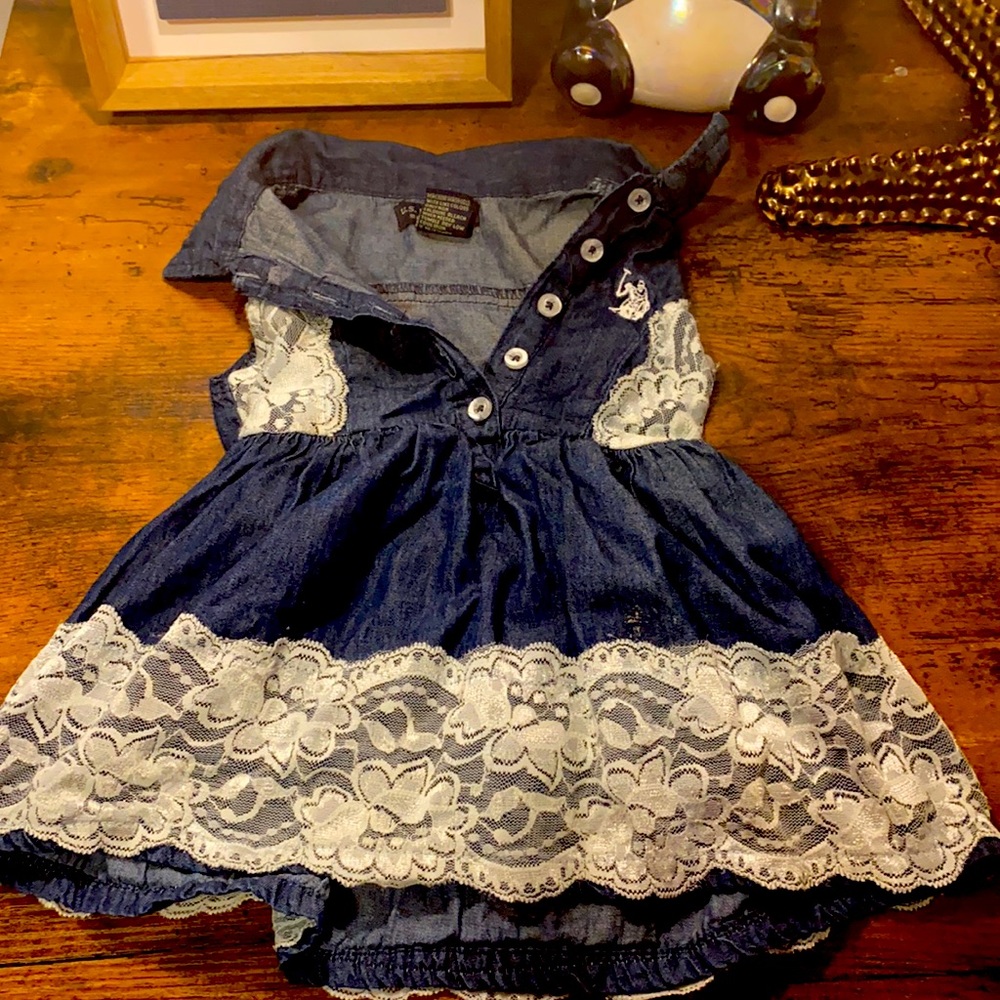 Polo denim dress